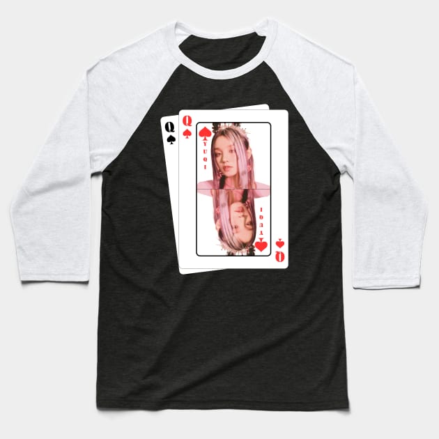 Playing Card Yuqi Queencard (G)I-dle Baseball T-Shirt by wennstore